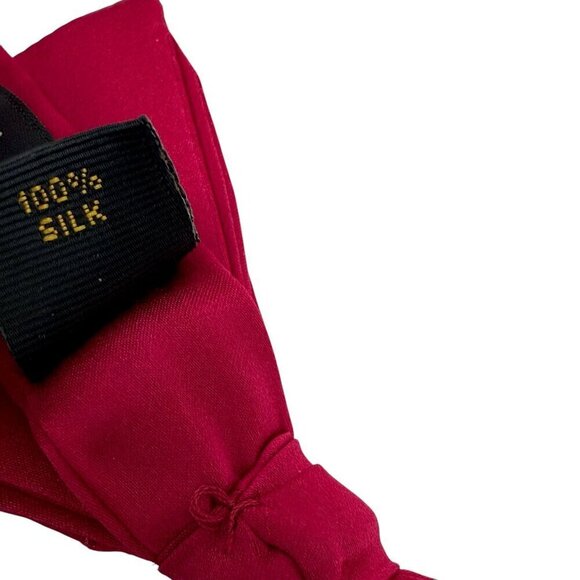 STANLEY BLACKER Cummerbund and Bow Tie Red Silk Formal Set - Picture 6 of 11